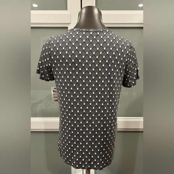 ALFANI GABI GEO ARMOR WOMEN'S TOP - Picture 2 of 3